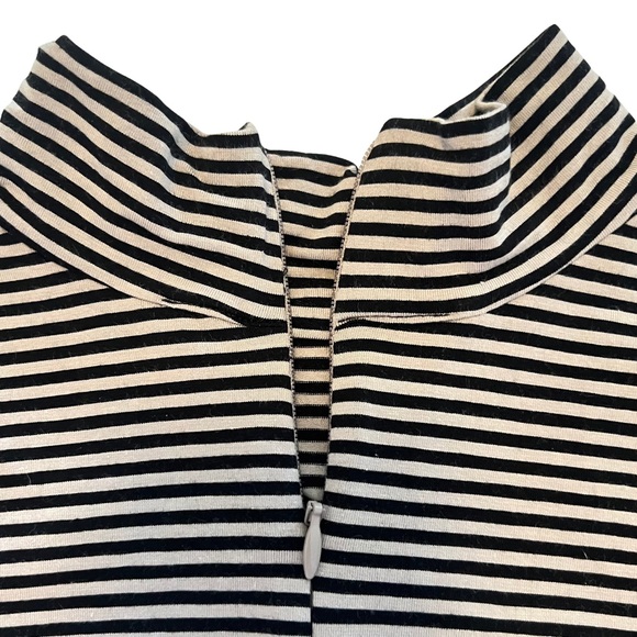 Chico’s Touch of Cool Sleeveless Mockneck Top, Striped, 8 Medium 570312337 - Picture 6 of 14